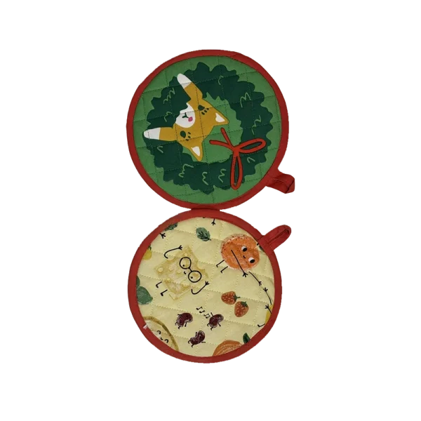 Printed Pot Holder Set (Pack of 4)