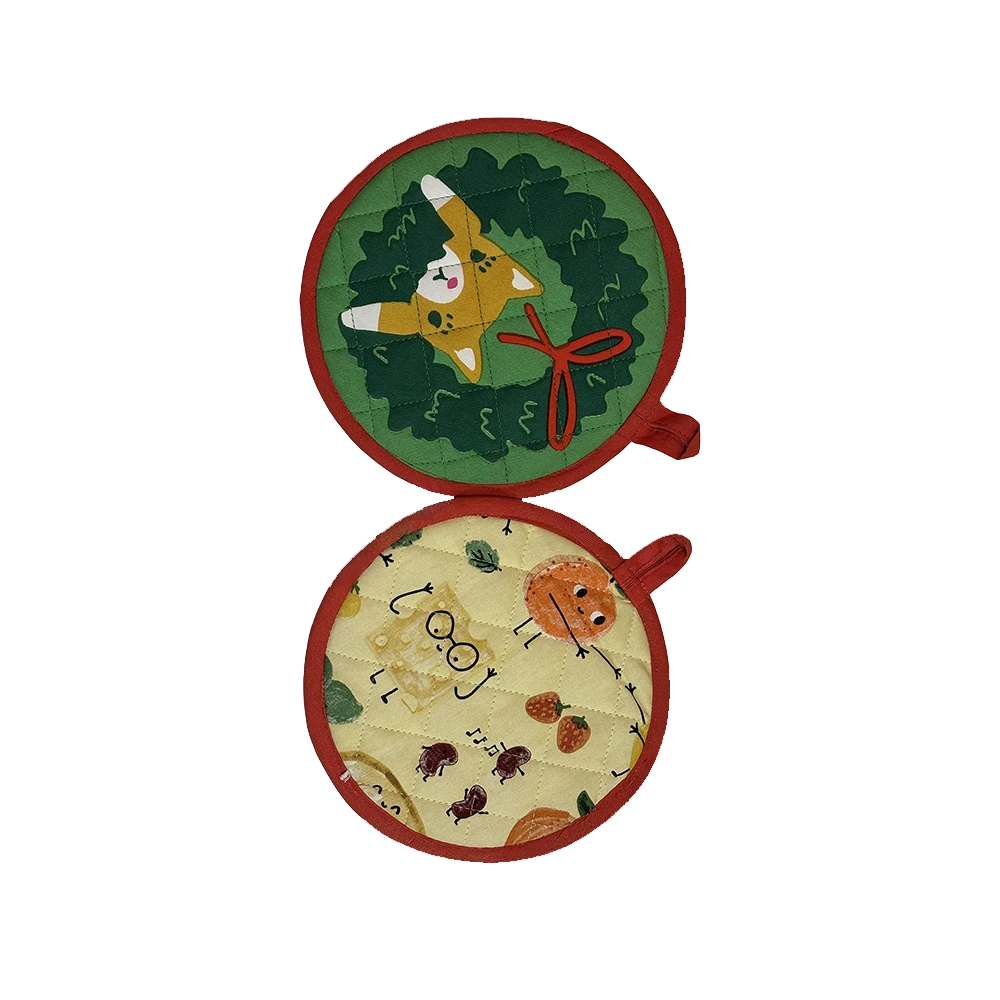 Printed Pot Holder Set (Pack of 4)
