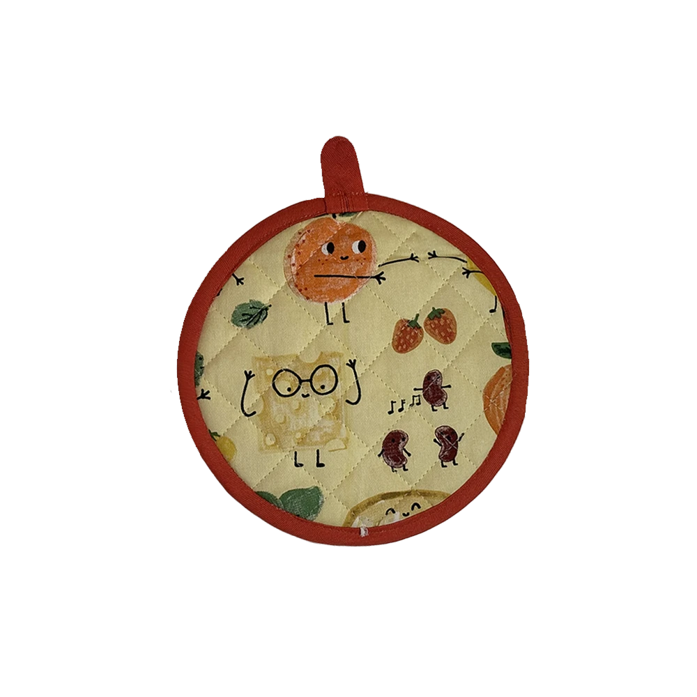 Printed Pot Holder Set (Pack of 4)